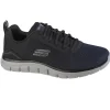 SKECHERS 232399 RIPKENT navy black nero scarpe uomo sneakers lacci memory foam