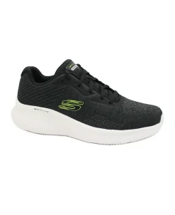 SKECHERS 232598 SKECH-LITE PRO black lime scarpe uomo lacci memory foam VEGAN