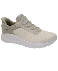 SKECHERS 117504 SLIP-INS BOBS SPORT SQUAD CHAOS bianco scarpe donna memory foam VEGAN