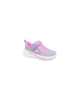 SKECHERS 303557L WAVE 92 lavender scarpe bambina sneakers strappo elastico lavabili