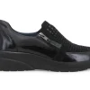 Sneakers Donna: Sneakers donna in vernice e camoscio nero k55441