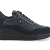 Sneakers Donna: Sneakers donna in pelle e camoscio blu navy r25655w