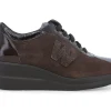 Sneakers Donna: Sneakers donna in vernice e camoscio marrone r25642w