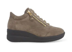Sneakers Donna: Sneakers donna in camoscio topo r25625w