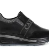 Sneakers Donna: Cafè Noir C1DN1001 SLIPON IN PELLLE CON FASCIA LOGO STRASS