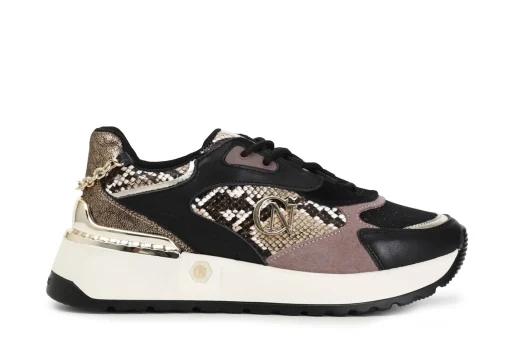 Sneakers Donna: Cafè Noir C1DL9450 SNEAKERS CON DETTAGLI PITONATI