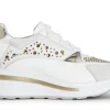 Sneakers Donna: Cafè Noir C1DN1029 SNEAKERS IN PELLE E STRASS