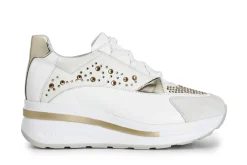 Sneakers Donna: Cafè Noir C1DN1029 SNEAKERS IN PELLE E STRASS