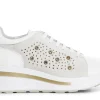 Sneakers Donna: Cafè Noir C1DN1028 SNEAKERS IN PELLE SCAMOSCIATA E STRASS