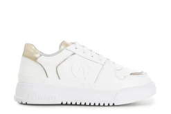 Sneakers Donna: Cafè Noir C1DC1001 SNEAKERS IN PELLE CON LOGO IN RILIEVO