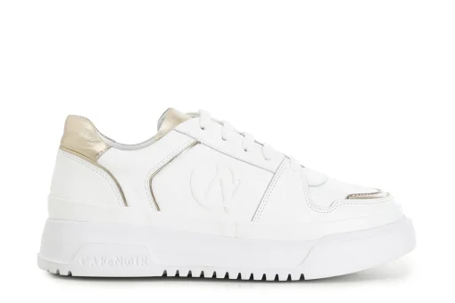 Sneakers Donna: Cafè Noir C1DC1001 SNEAKERS IN PELLE CON LOGO IN RILIEVO