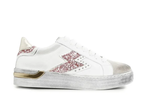 Sneakers Donna: Cafè Noir C1DS1616 SNEAKERS IN PELLE CON DETTAGLIO LATERALE