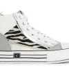 Sneakers Donna: Cafè Noir C1DM9133 SNEAKERS MID PATCHWORK ZEBRA