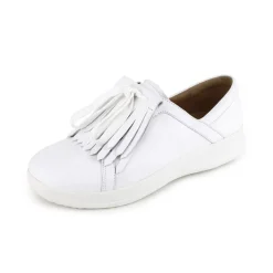 Sneakers Donna: FitFlop F-SPORTY TM II LACE UP FRINGE SNEAKERS LEATHER URBAN WHITE