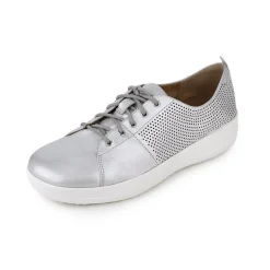 Sneakers Donna: FitFlop F-SPORTY TM II LACE UP PERF SNEAKERS SILVER