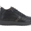 Sneakers Uomo: Sneakers uomo in pelle nero u16253w