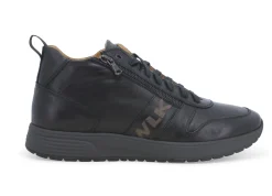 Sneakers Uomo: Sneakers uomo in pelle nero u16253w