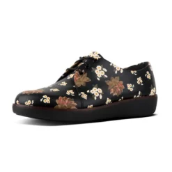 Sportive Casual Donna: FitFlop DERBY DARK FLORAL BLACK