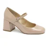 STEVE MADDEN PEP TALK blushed cipria scarpe decolletè donna vernice tacco cinturino
