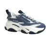 STEVE MADDEN POSSESSION-E POSS07S1 blue denim jeans scarpe donna sneakers tessuto zeppa lacci