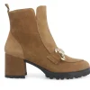 Stivaletti / Tronchetti Donna: Tronchetto donna in camoscio sigaro l5336w
