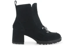 Stivaletti / Tronchetti Donna: Tronchetto donna in camoscio nero l5336w