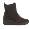 Stivaletti / Tronchetti Donna: Stivaletto donna in camoscio marrone ebano r25651w