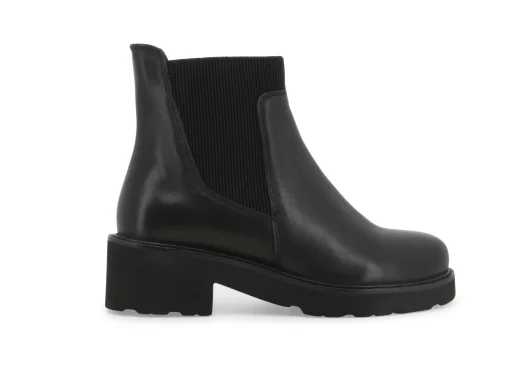 Stivaletti / Tronchetti Donna: Stivaletto donna in pelle nero 034304w