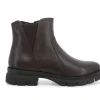 Stivaletti / Tronchetti Donna: Stivaletto donna in pelle marrone 034345