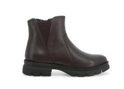 Stivaletti / Tronchetti Donna: Stivaletto donna in pelle marrone 034345