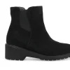 Stivaletti / Tronchetti Donna: Tronchetto donna in camoscio nero r35600w
