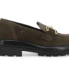 Stivaletti / Tronchetti Donna: Mocassino donna in camoscio verde r45383