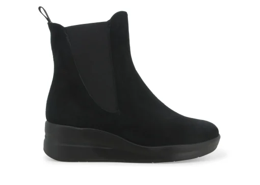 Stivaletti / Tronchetti Donna: Stivaletto donna in camoscio nero r25651w