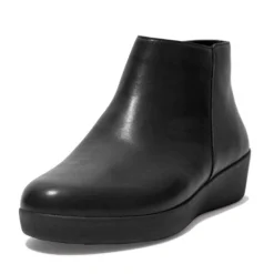 Stivaletti / Tronchetti Donna: FitFlop SUMI LEATHER ANKLE BOOTS ALL BLACK