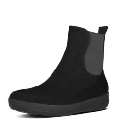 Stivaletti / Tronchetti Donna: FitFlop FF-LUX Chelsea Boot Black suede