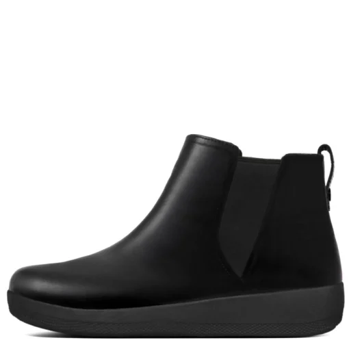 Stivaletti / Tronchetti Donna: FitFlop SUPERCHELSEA TM BOOT- Black Leather