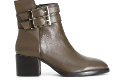 Stivaletti / Tronchetti Donna: Cafè Noir C1GA4333 TRONCHETTO IN PELLE CON FIBBIE