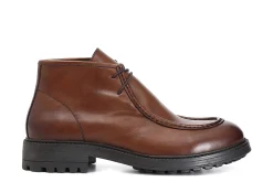 Stivaletti / Tronchetti Uomo: Cafè Noir C1XR1015 TRONCHETTO IN PELLE ALLACCIATO CON BORDOVASCHETTA