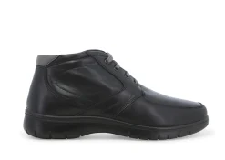 Stivaletti / Tronchetti Uomo: Stivaletto uomo in pelle nero allacciato u17125w