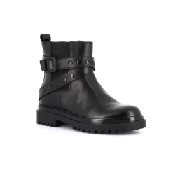 Stivaletti Bambina: GRUNLAND JUNIOR PO2157 Beatles in pelle con laccio borchiato