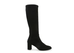 Stivali Donna: Stivale donna in similpelle camoscio elasticizzato nero z410d
