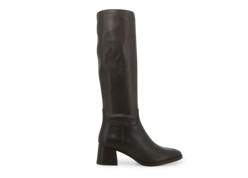 Stivali Donna: Stivale donna in pelle marrone k37107w