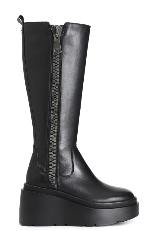 Stivali Donna: Cafè Noir C1HA1012 STIVALE IN PELLE CON MAXI CERNIERA