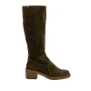 Stivali Donna: El Naturalista N5663 SILK SUEDE FOREST / TICINO STIVALE CON TACCO DONNA GREEN