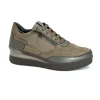 STONEFLY 220679 gray grigio scarpe donna sneakers lacci zip pelle