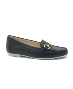 STONEFLY 219557 limo blue scarpe donna mocassino pelle morsetto