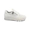 STONEFLY 222509 SPOCK 45 white bianco scarpe donna sneakers lacci zip pelle forata