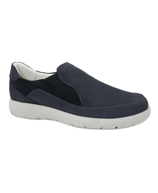 STONEFLY 220795 STREAM 27 blue midnight comfort scarpe uomo slip on mocassino pelle light