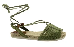 SUYUTE 6685 kaki verde scarpe sandali donna corda laccio espadrillas