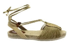 SUYUTE 6685 natural beige scarpe sandali donna corda laccio espadrillas